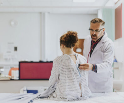 Physician doing a medical checkup on a patient