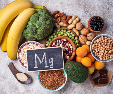 Assortment of food containing magnesium