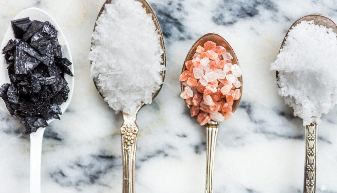 Different Kinds of Salts in Spoons