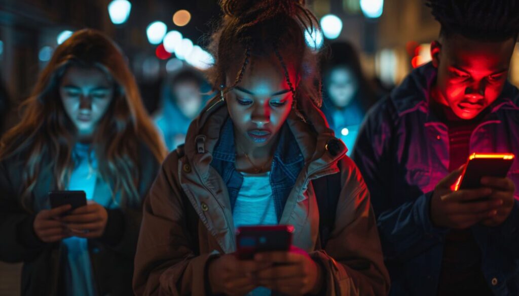 view-people-addicted-their-smartphone-looking-scrolling-through-screens