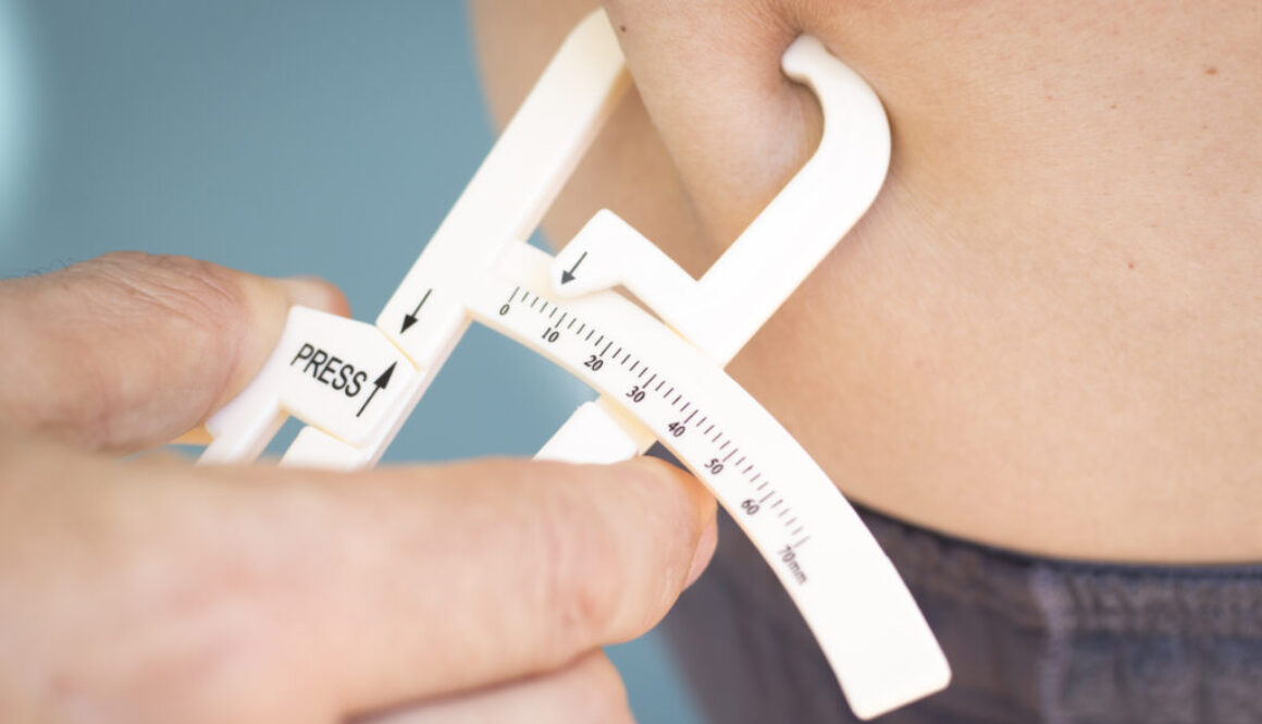 Fat caliper measuring bodyfat