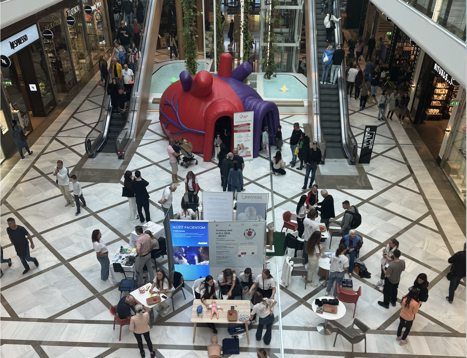 Prezenčné podujatie Týždňa prevencie v nákupnom centre